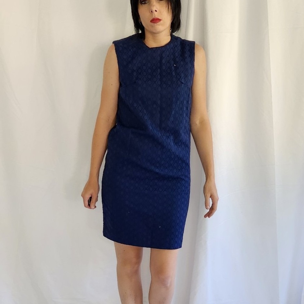 60s Blue Mod Dress and Jacket Set - Picture 4 of 6